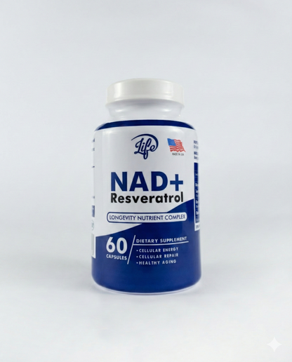 NAD+ RESVERATROL Life – 60 Cápsulas